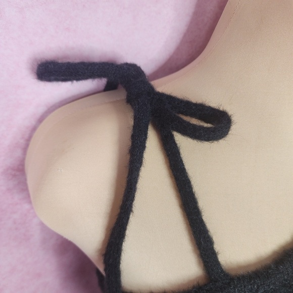 193. Wild Fable NWT One Shoulder Charcoal Cable Knit Sweater Top S - Picture 4 of 7